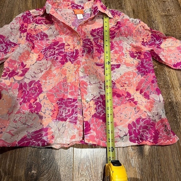 2/40$ Hearts of palm size 14 colorfull blouse - Picture 4 of 8